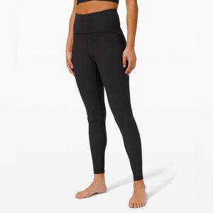 LULULEMON Ribbed Contoured High Rise Tight 28” in Black Sz 10